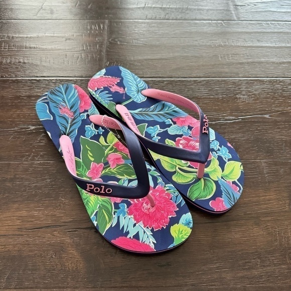 Polo Ralph Lauren Bolt Tropical Flip Flop Sandals Size US 9-10 Men main image 10